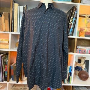 Men's Black Patterned Shirt